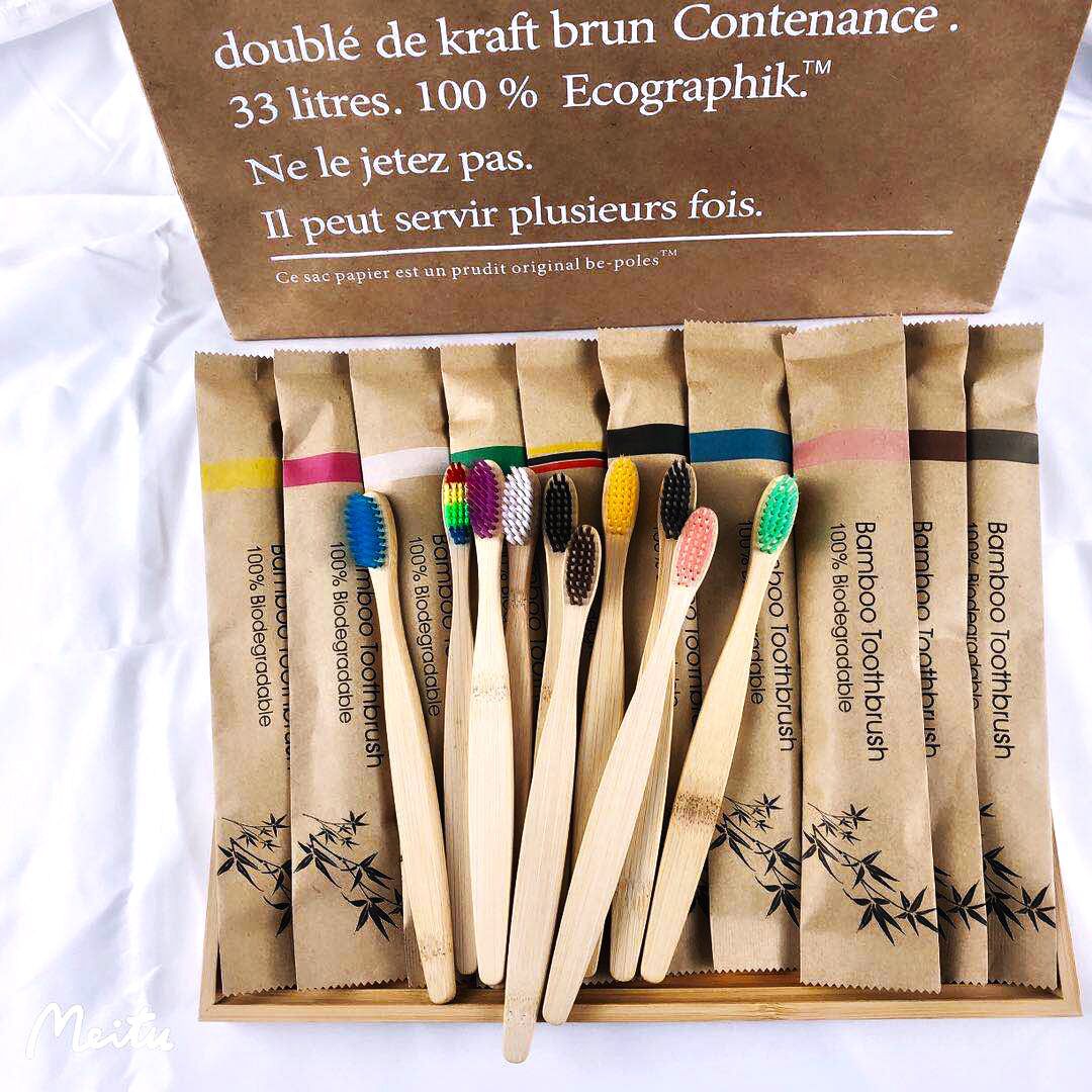 Bamboo Toothbrush - Escova de Dentes de Bambu Reutilizável,