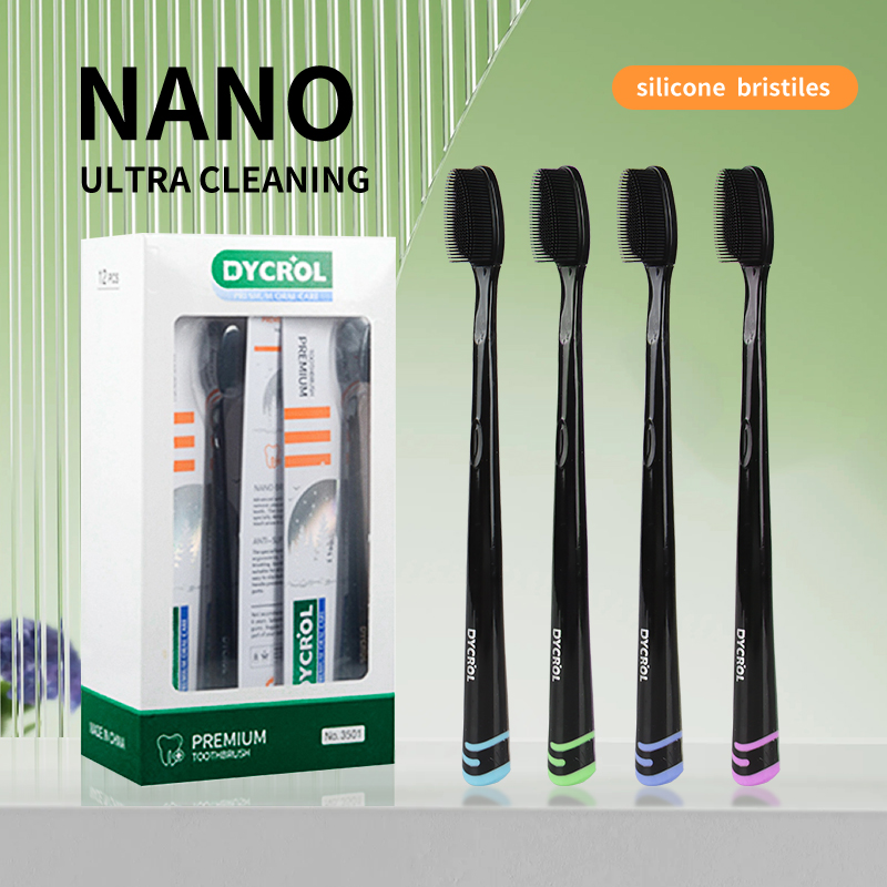 Bamboo Toothbrush - 3 peças*5 peças*9 peças em cores