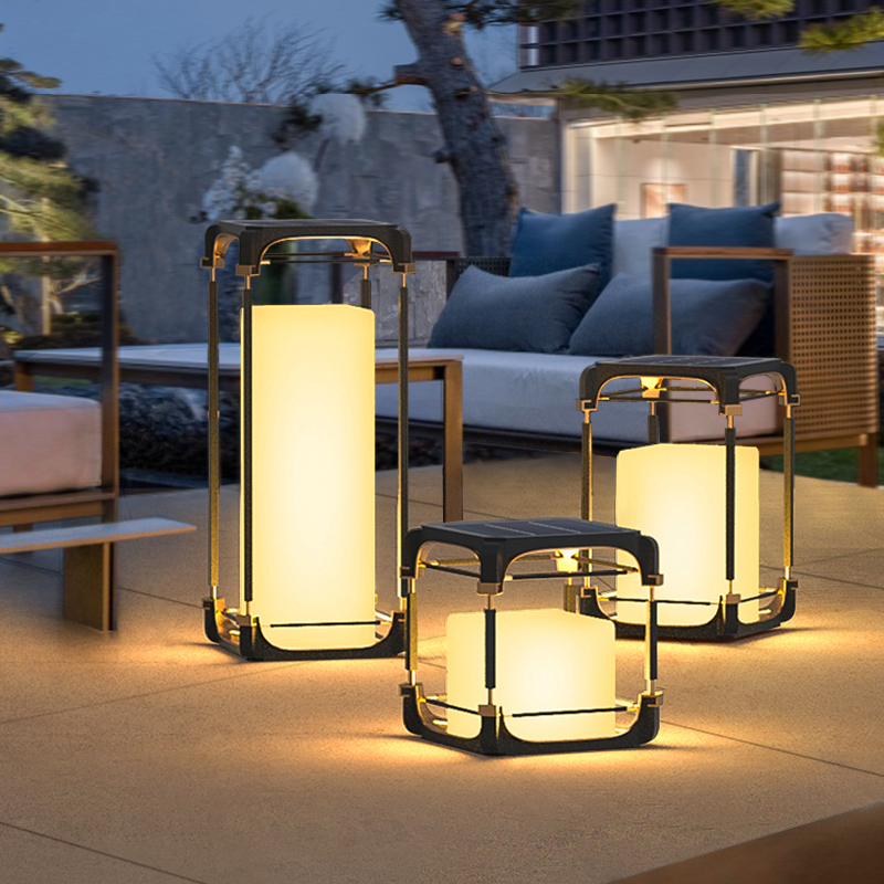 Solar Garden Light - Luminária de Chão Luminosa para Pátio,