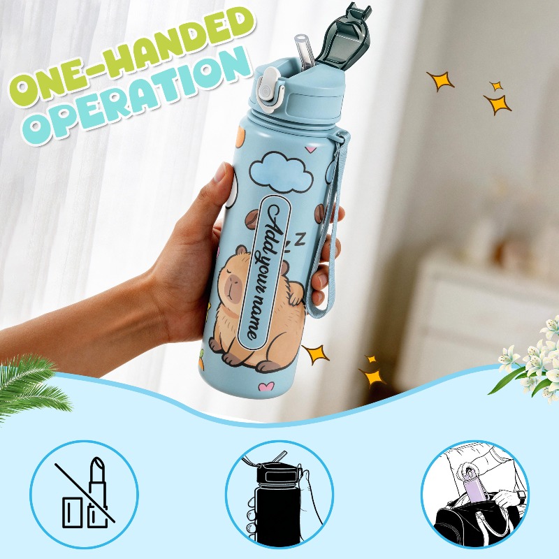 Garrafa de água esportiva reut - Reusable Straw avaliação e preço