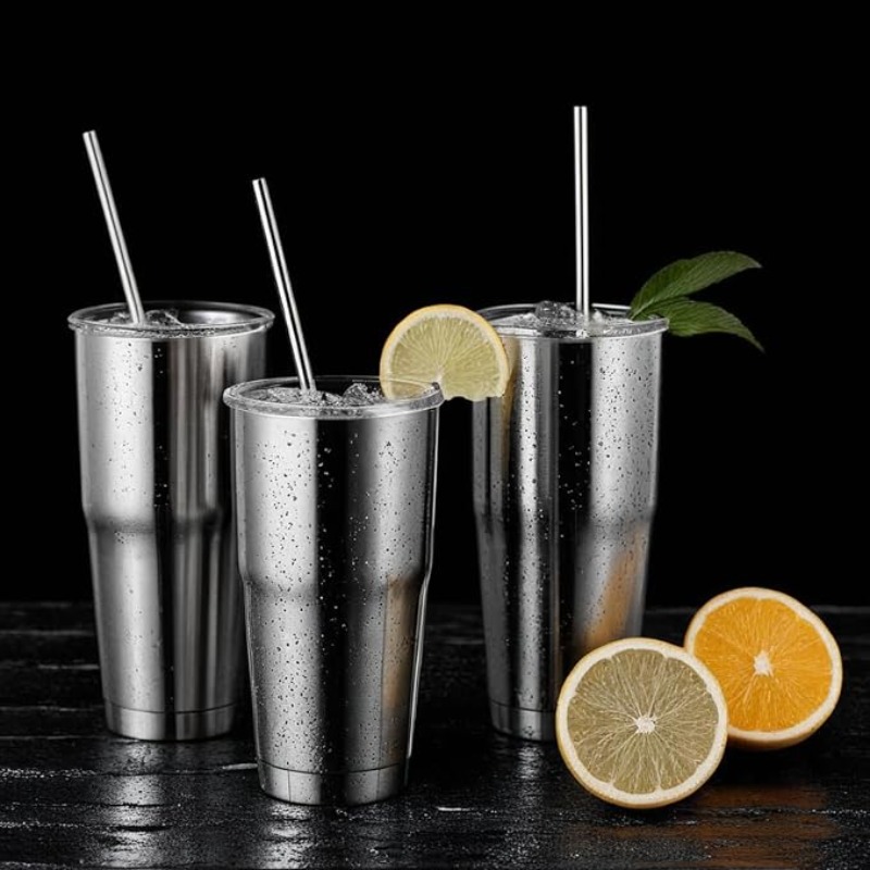 3 canudos de metal reutilizáve - Reusable Straw avaliação e preço