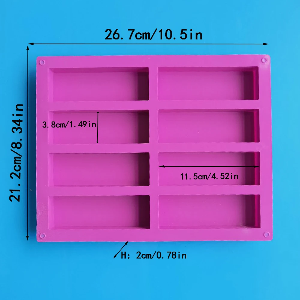 Forma de Silicone Retangular c - Eco Soap avaliação e preço